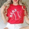 Simply Sage Market Women's Mama Baseball Stars Mini Short Sleeve Graphic Tee - 2 of 2