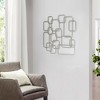 Cheung's Elara Silver Curved Square Abstract Wall Dcor - 2 of 2