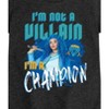 Girls' - Descendants - Chloe Charming Not A Villain I'm A Champion Fitted Short Sleeve Graphic T-Shirt - image 2 of 4