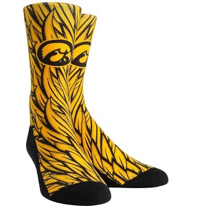 NCAA Iowa Hawkeyes - Wings Gold Rock 'Em Socks. (L-XL) - 1 of 1