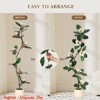 Artificial Magnolia Tree, 5ft/6ft/7ft Tall Fake Plants w/ White Planters, Artificial Plants Indoor w/ 7/8 Pcs Magnolia Flowers - 3 of 4