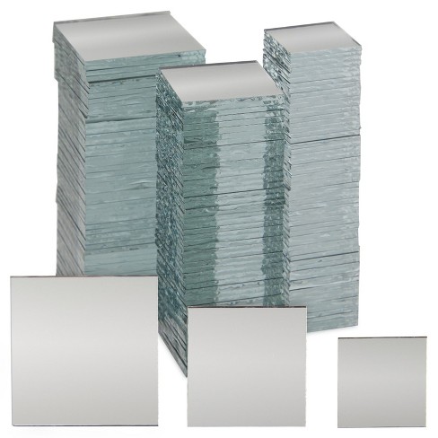 Juvale 150 Pieces Square Mirror Tiles For Centerpieces, Small Glass Mirrors  For Crafts, Diy Decorations, 3 Sizes : Target