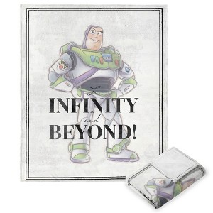 Disney D100 To Infinity And Beyond Silk Touch Throw Blanket 50x60 Inches - 1 of 4
