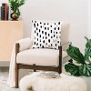 16"x16" Allyson Johnson Strokes Throw Pillow Black/White - Deny Designs - image 2 of 4