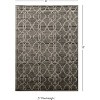 HomeStock Platinum RawIron Gray & Black 8x11, Transitional, Power Loomed - 3 of 4
