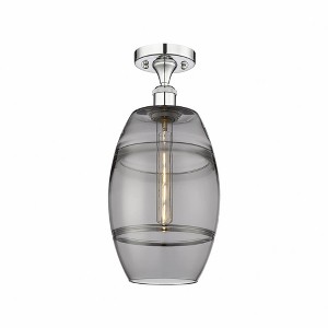 Vaz - 1 Light Semi-Flush Mount In Industrial Style-11.13 Inches Tall and 8 Inches Wide - 1 of 1
