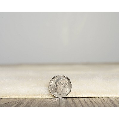 Tufted Grey Mix Faux Cowhide Rectangular Rug 5' x 7'