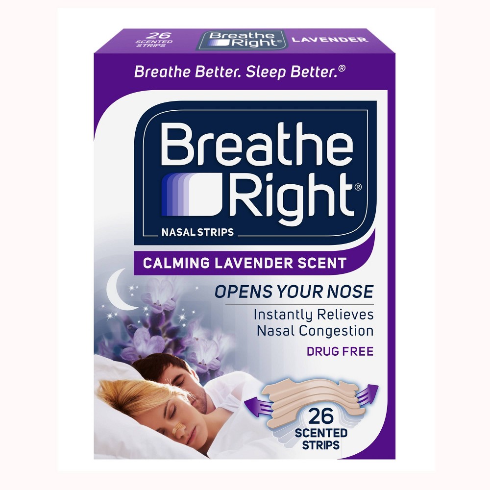 BREATHE RIGHT (10) Clear Nasal Strips ADVANCED Adult Size Nose Band Stop  Snoring 757145247004