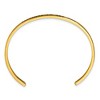 Chisel Stainless Steel Polished Yellow IP-plated and Enameled Crystal YOU ARE MY SUNSHINE 3mm Cuff Bangle - 2 of 4