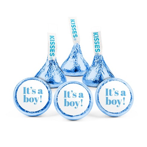 216 Baby Boy Baby Shower Party Favor Hershey's Kisses Stickers / Labels 