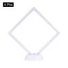 Unique Bargains Transparent PE Material Modern Elegant Floating Frame Display Holder Stand 4 Pcs - 3 of 4