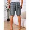 INSPIRE CHIC Men's Summer Lounge Elastic Waist Casual Plaid Sleep Shorts - 3 of 4