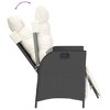 vidaXL Garden Dining Set Black and Cream White - 4 of 4