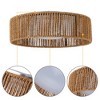 C Cattleya 14.25in. LED Rattan Flush mount with Color Changing 3000K/4000K/5000K - 3 of 4