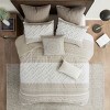 Gulches Full/Queen 3 Piece Cotton Duvet Cover Set with Chenille Tufting - 3 of 4