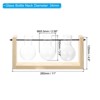 Unique Bargains Home Office Decoration Hydroponics Plant Vase Wood Color 3 Bulb - 2 of 4