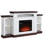 Chery Life Electric Fireplace TV Stand for 70 inch TV, 23 inch Fireplace with Mantel, Living Room TV Stand with Remote Control - 3 of 4