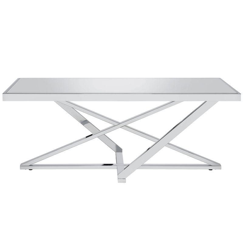 Drubeck Mirrored Rectangle Coffee Table Chrome - HOMES: Inside + Out, 6 of 10