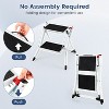Cesicia Black 2-Step Folding Ladder with Anti-Slip Pedal and Large Foot Pads - 4 of 4