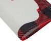 Unique Bargains Christmas Place Mats Linen Red Black White 13 " x 17.7 " 2 Pcs - 4 of 4