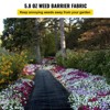 VEVOR Garden Weed Barrier Fabric, 5.8 OZ Heavy Duty Landscape Fabric, 4ft x 100ft Weed Block Control for Garden Ground Cover, Black - 3 of 4