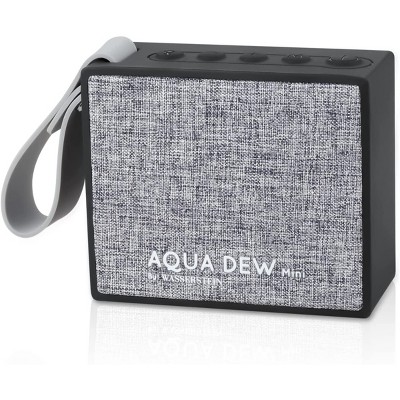 Aqua Dew Mini - Portable IPX6 Waterproof Bluetooth Smart Speaker with Alexa Built-in for Home and Outdoor Party Experience (Black)