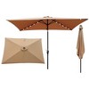 CAVINAS 10 x 6.5FT Patio Umbrella with LED Light and Crank,8 Ribs Market Patio Umbrella with Push Button for Backyard,Poolside,Deck - 4 of 4