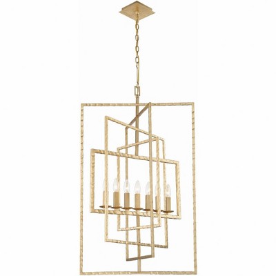 Crystorama Lighting Capri 7 - Light Chandelier in  Antique Gold