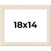 PosterPalooza | 18x14 Wide Barnwood Picture Frame, UV Acrylic, 6 Finishes - Grey, Brown, White, and Black - 2 of 4