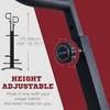 NAYSAYE Fitness Climbing Machine Vertical Stepper Height Adjustable Full Body Workout for Home Gym, Black and Red, 39.30"*23.50"*76.80" - 4 of 4
