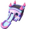 Pogo Bounce House Crossover Bounce House with Slide and Splash Pool, Deluxe PinkSmiley Face - 4 of 4