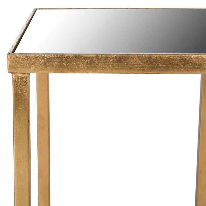 Halyn End Table - Gold/Mirror - Safavieh., 3 of 5