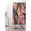 Anita & Bella Art Palm Leaves Dream Shower Curtain Black - Deny Designs: Bath Accessory, Microfiber, Buttonhole Top - 3 of 3