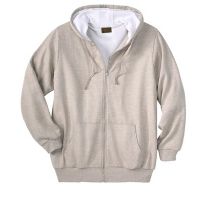 Boulder Creek by KingSize Men's Big & Tall Full-Zip Thermal Hoodie