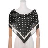 Elerevyo Women Polka Dots Large Vintage Satin Square Neckerchief Head Wrap Bandanas 35.4" X 35.4" - 2 of 4