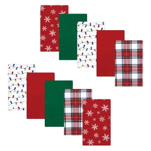 Luvable Friends Hudson Baby Flannel Burp Cloths 10pk - 1 of 2