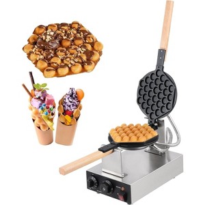 Commercial-Grade Bubble Waffle Maker with 180° Rotation & Precise Temperature Control for Even, Golden Results - 1 of 4