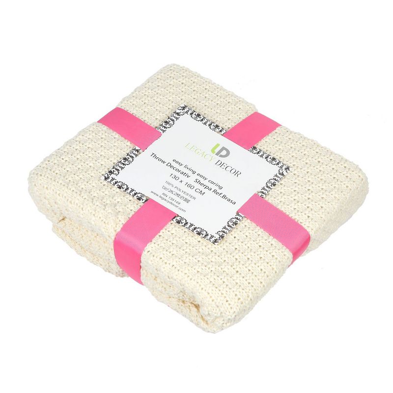 Knit Design Soft Lightweight Throw Blanket, 3 of 5