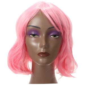 Unique Bargains Women Synthetic Fibre Curly Human Hair Wigs 14" with Wig Cap - 1 of 4