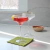 6.4oz 4pk Coupe Ribbed Wine Glass Set Gold - Threshold™: Modern Glass Drinkware, Hand Wash, Cold Beverages, Service for 4 - 2 of 4