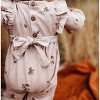 Girl Baby Flutter Sleeve Long Romper - City Mouse - 4 of 4