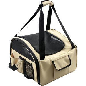 Pet Life Ultra-Lock' Collapsible Safety Travel Wire Folding Pet Car Seat Carrier - 1 of 3