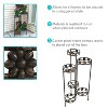 Sunnydaze Indoor/Outdoor Metal Folding Decorative 6-Tiered Potted Flower Plant Stand Display - 45" - Bronze - 2 of 4