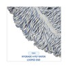 Boardwalk Mop Head, Floor Finish, Wide, Rayon/Polyester, Large, White/Blue, 12/Carton - image 4 of 4