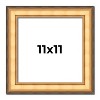 PosterPalooza | Square Traditional Gold Picture Frame - UV Acrylic, Foam Board Backing, Hanging Hardware - 2 of 4