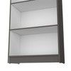 Okak Minimalism Bookshelf, Display Case with 5 Open Shelves, Freestanding Storage Organizer for Living Room, Office, Multicolor - 4 of 4