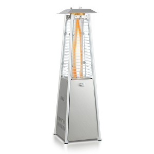Costway 35'' Portable Tabletop Pyramid Patio Heater Stainless Steel Propane gas 10000 BTU - 1 of 4