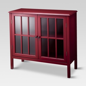 Windham Two-Door Storage Cabinet Red - Threshold