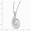 Black Bow Jewelry Textured Coil Necklace in Sterling Silver, 17-18.5 Inch - 2 of 4