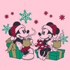 Girls Mickey & Friends Holiday Duo Drinking Coffee T Shirt - 2 of 4